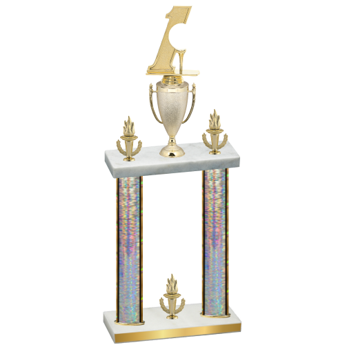 Double Silver Glacier Victory Golf Trophy