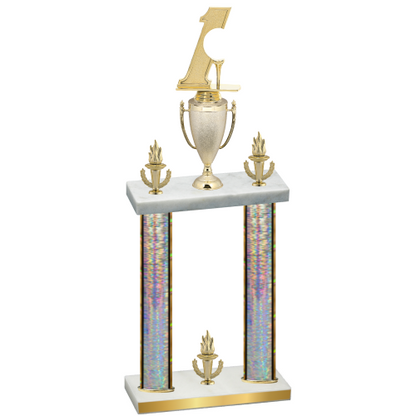 Double Silver Glacier Victory Golf Trophy