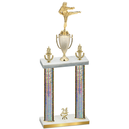 Double Silver Glacier Year Karate Trophy