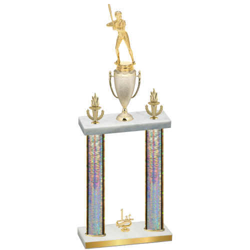 Double Silver Glacier First Place Softball Trophy