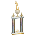 Double Silver Glacier Third Place Softball Trophy