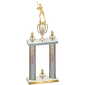 Double Silver Glacier Victory Softball Trophy