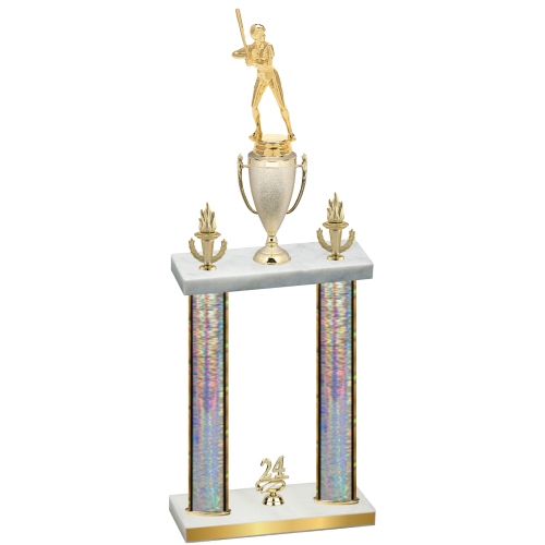 Double Silver Glacier Year Softball Trophy