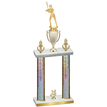 Double Silver Glacier Year Softball Trophy