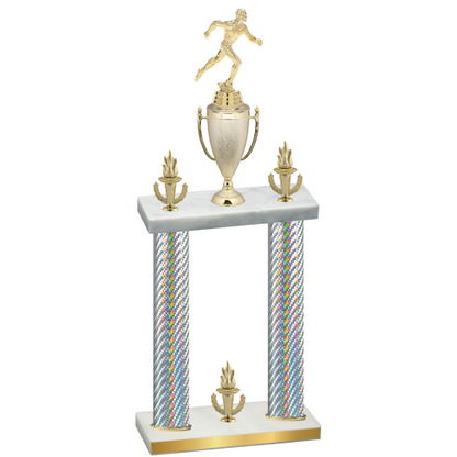 Double Silver Carbon Fiber Victory Running Trophy