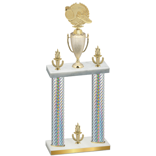 Double Silver Carbon Fiber Victory Running Trophy