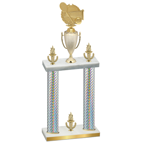 Double Silver Carbon Fiber Victory Tennis Trophy