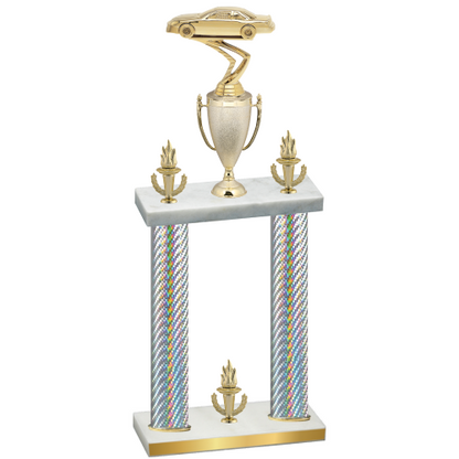 Double Silver Carbon Fiber Victory Cars Trophy