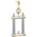 Double Silver Carbon Fiber Year Shooter Trophy