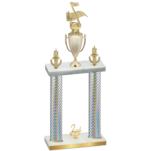 Double Silver Carbon Fiber Second Place Music Trophy