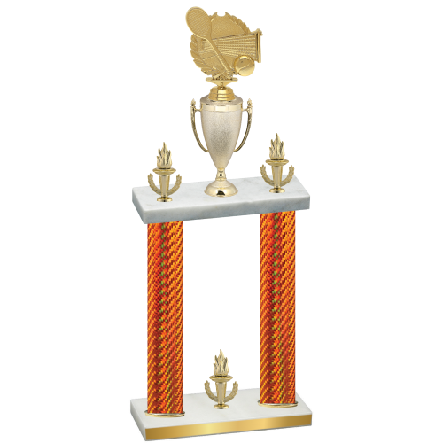 Double Orange Carbon Fiber Victory Tennis Trophy