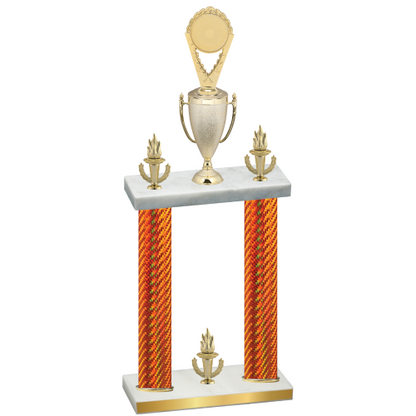 Double Orange Carbon Fiber Victory Insert Trophy