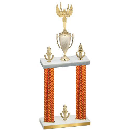 Double Orange Carbon Fiber Victory Victory Trophy