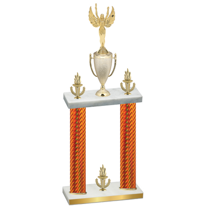 Double Orange Carbon Fiber Victory Victory Trophy