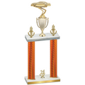 Double Orange Carbon Fiber Year Cars Trophy