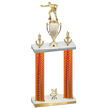 Double Orange Carbon Fiber Year Shooter Trophy