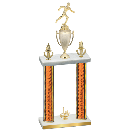 Double Orange Glacier First Place Running Trophy