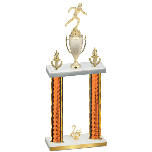 Double Orange Glacier Second Place Running Trophy