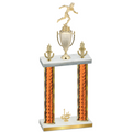 Double Orange Glacier First Place Running Trophy