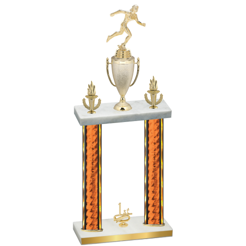Double Orange Glacier First Place Running Trophy