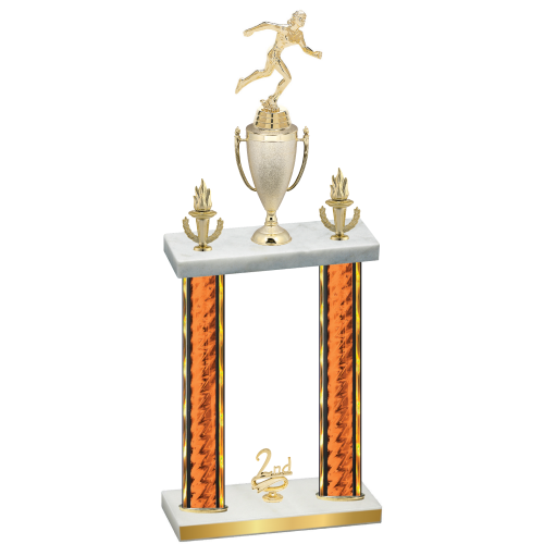Double Orange Glacier Second Place Running Trophy