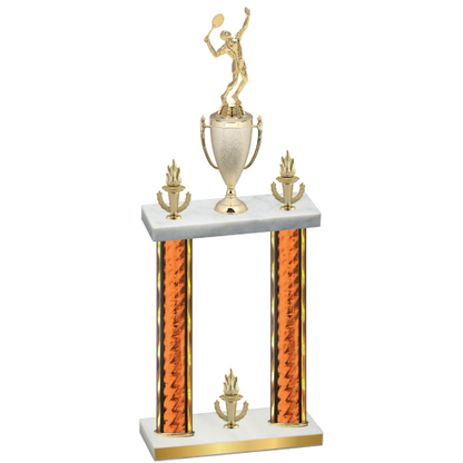 Double Orange Glacier Victory Tennis Trophy