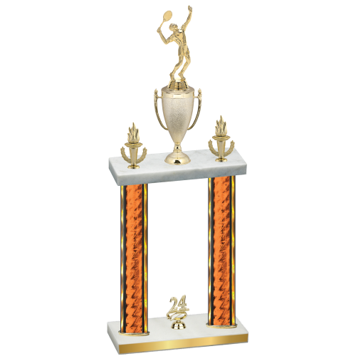 Double Orange Glacier Year Tennis Trophy