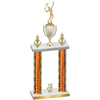Double Orange Glacier Year Tennis Trophy