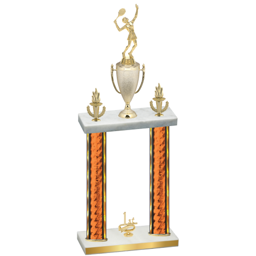 Double Orange Glacier First Place Tennis Trophy