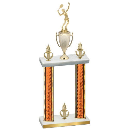 Double Orange Glacier Victory Tennis Trophy