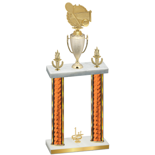 Double Orange Glacier First Place Tennis Trophy