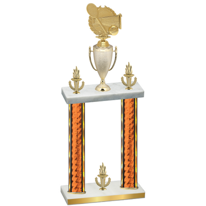 Double Orange Glacier Victory Tennis Trophy