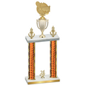 Double Orange Glacier Year Tennis Trophy