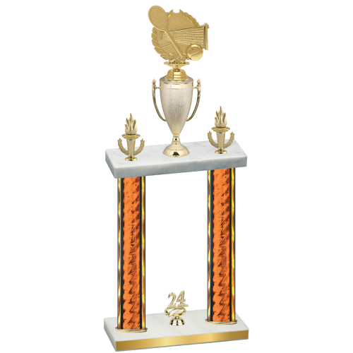 Double Orange Glacier Year Tennis Trophy