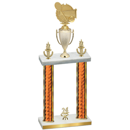 Double Orange Glacier Year Tennis Trophy