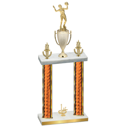 Double Orange Glacier First Place Volleyball Trophy