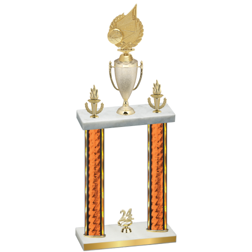 Double Orange Glacier Year Volleyball Trophy