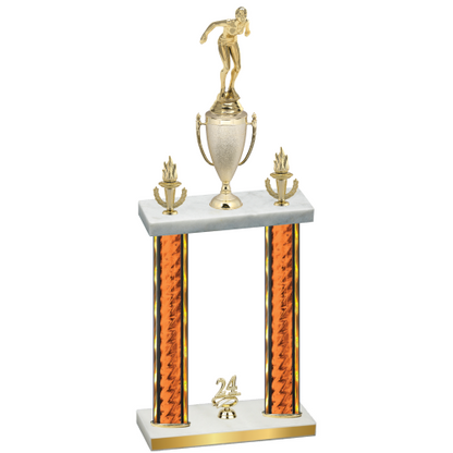 Double Orange Glacier Year Tennis Trophy