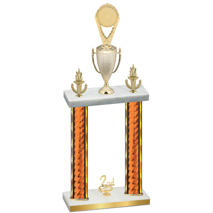 Double Orange Glacier Second Place Insert Trophy