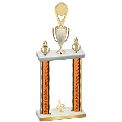 Double Orange Glacier Third Place Insert Trophy