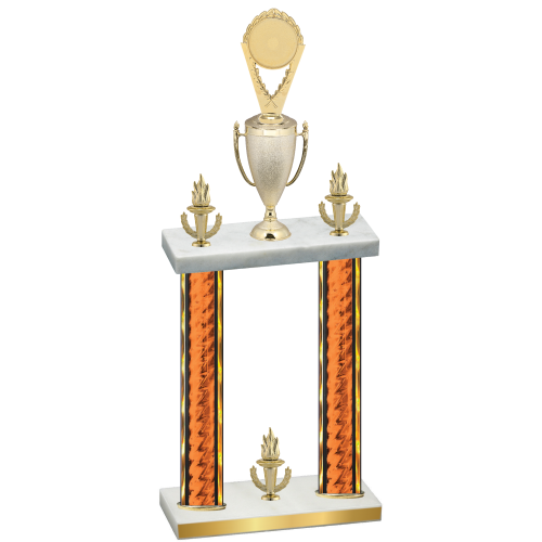 Double Orange Glacier Victory Insert Trophy