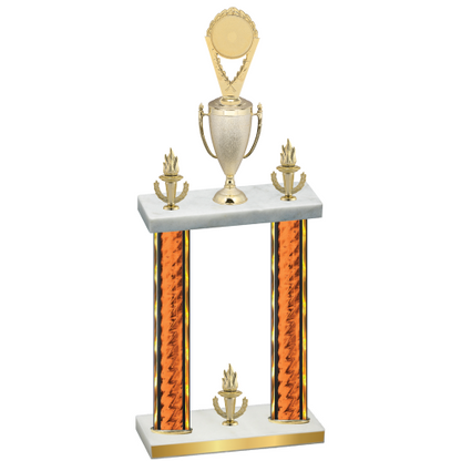 Double Orange Glacier Victory Insert Trophy