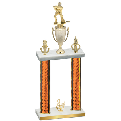 Double Orange Glacier Third Place Hockey Trophy