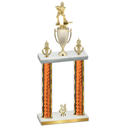 Double Orange Glacier Year Hockey Trophy