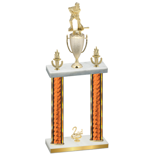 Double Orange Glacier Second Place Hockey Trophy