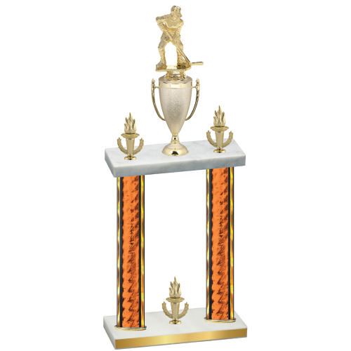 Double Orange Glacier Victory Hockey Trophy