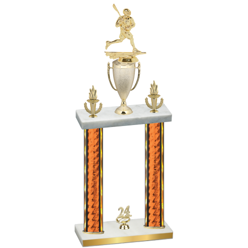 Double Orange Glacier Year Lacrosse Trophy