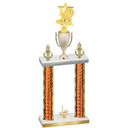 Double Orange Glacier First Place Pickleball Trophy