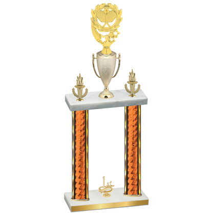 Double Orange Glacier First Place Pickleball Trophy