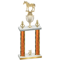 Double Orange Glacier Year Horses Trophy